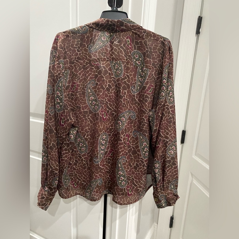 Vintage printed blouse.
